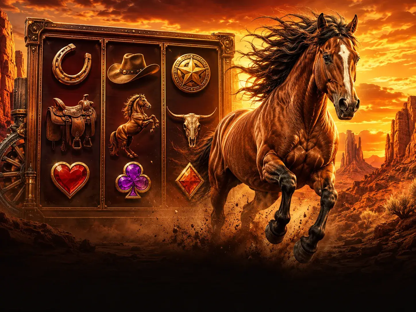 รูปเกมสล็อต Wild Mustang 288UP