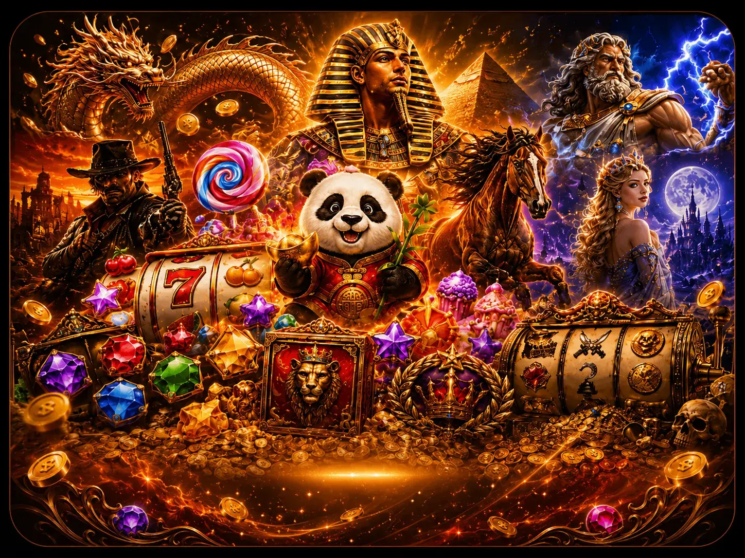 ภาพการ์ดรวมค่ายเกมสล็อตยอดนิยม 288UP