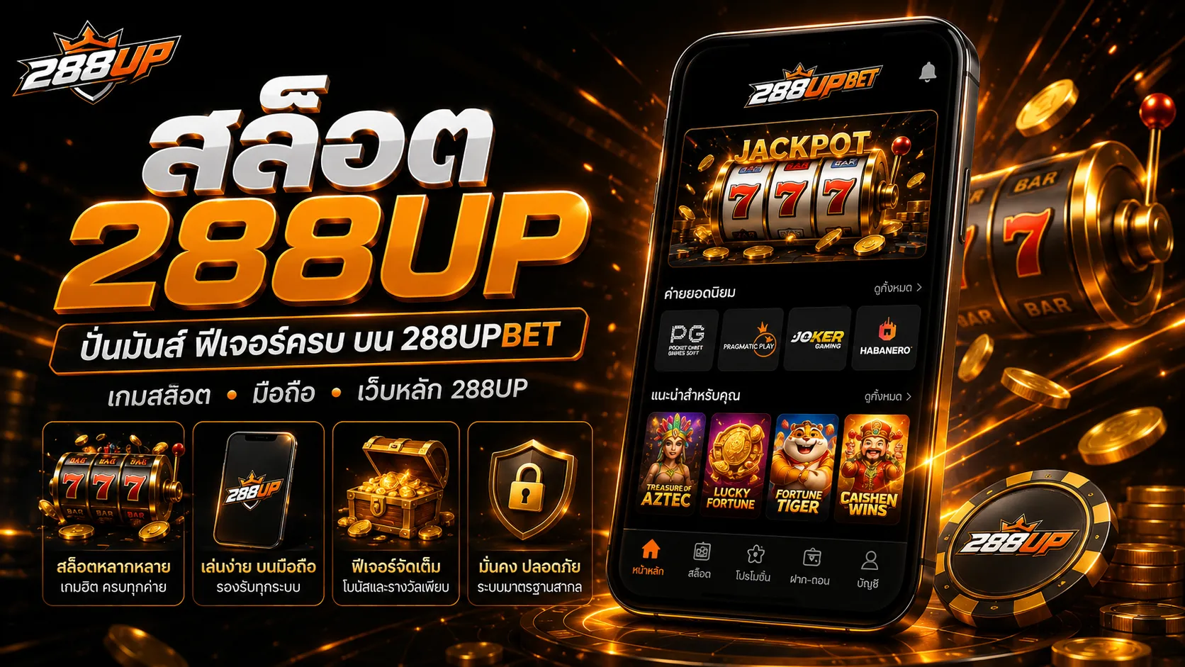 สล็อต 288UP เริ่มจากหน้าสล็อต อ่านฟีเจอร์ โปรโมชั่น และทางเข้าให้ถูกต้อง