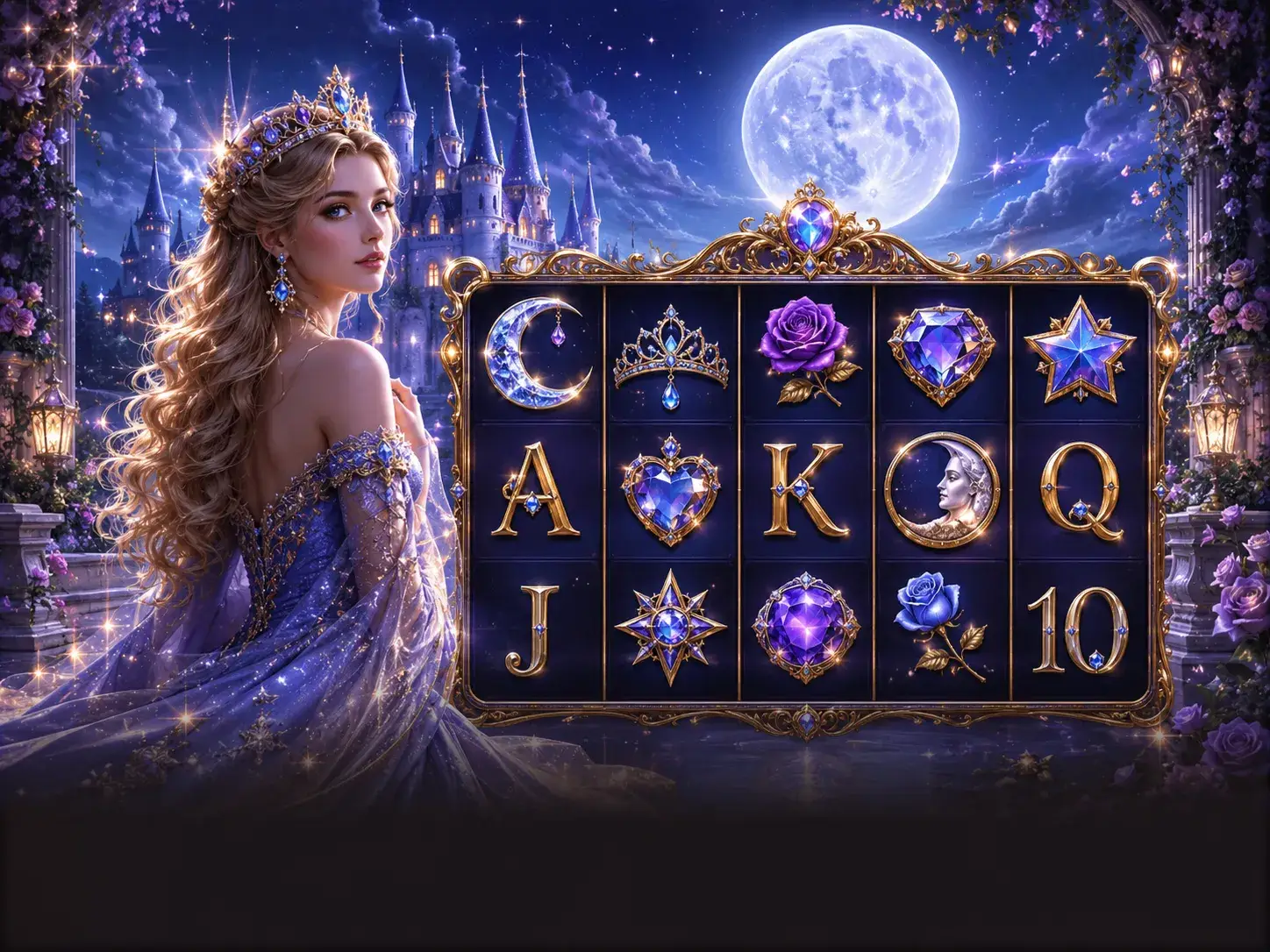 รูปเกมสล็อต Moonlit Princess 288UP