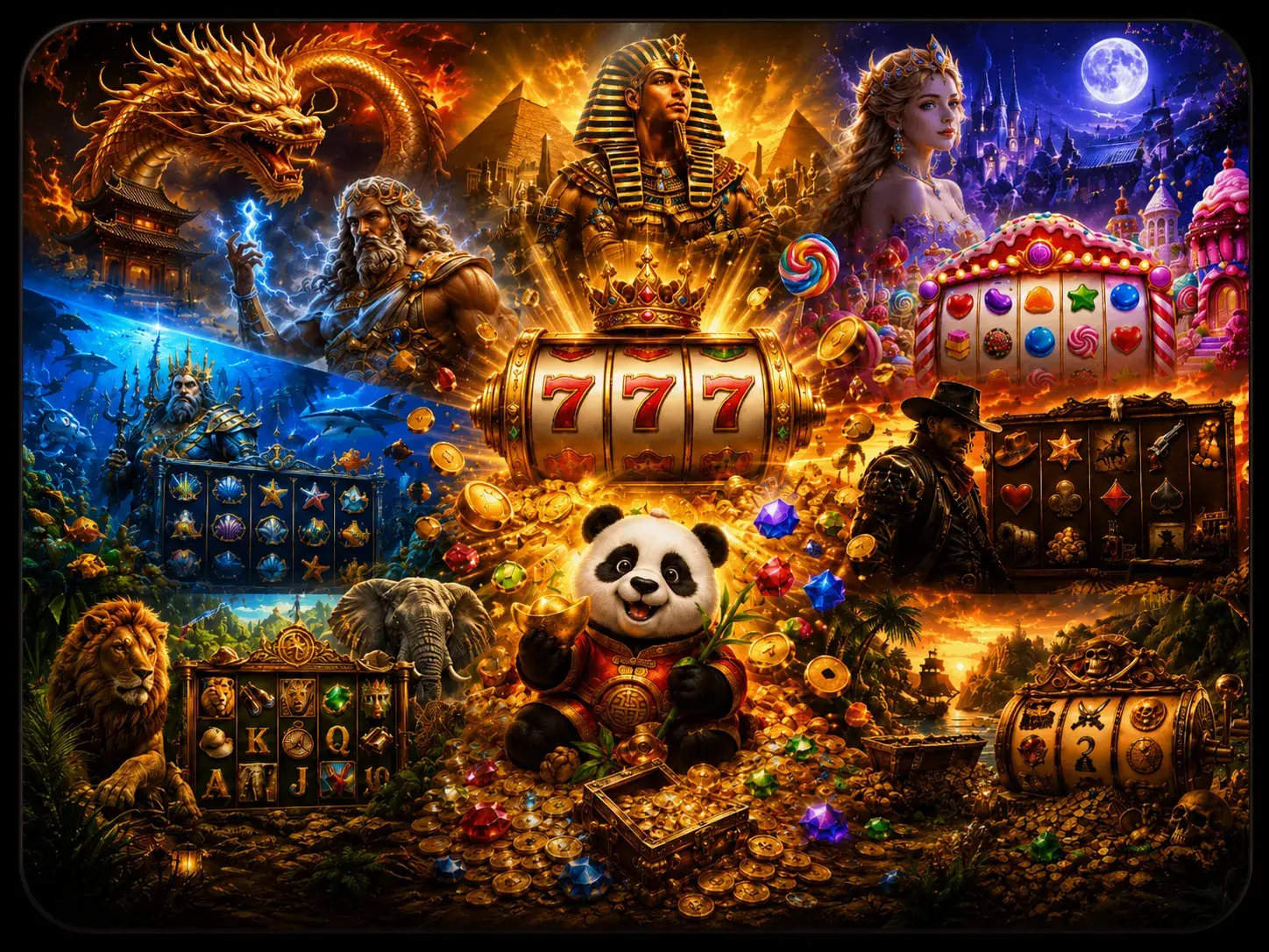 ภาพการ์ดเกมสล็อตหลากหลาย เลือกได้ตามสไตล์ 288UP